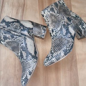 Urban Outfitters Snakeskin Booties